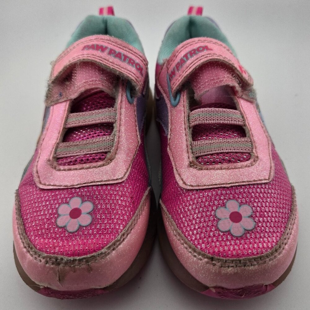 Paw Patrol Girls Light Up Sneakers Pink Toddler Size 10 Nickelodeon